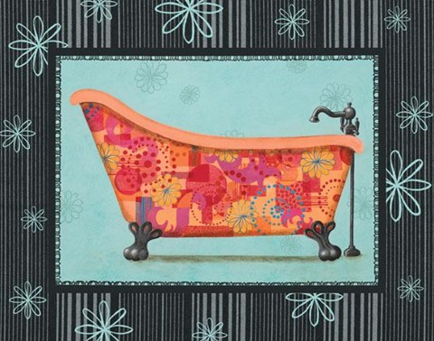 Framed Retro Tub I Print