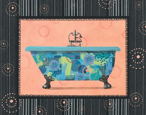 Framed Retro Tub II Print