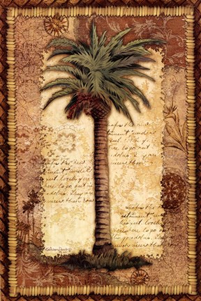 Framed Classic Palm I Print