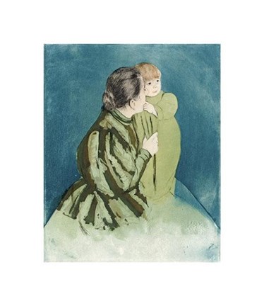 Framed Peasant Mother And Child Print