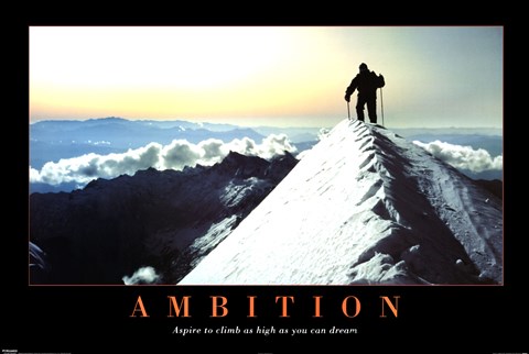 Framed Ambition Print