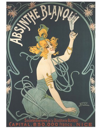 Framed Absinthe Blanqui Print