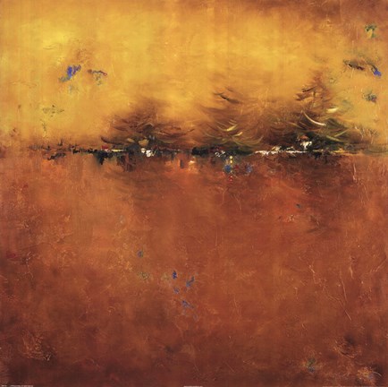 Framed Orange Sunset Print