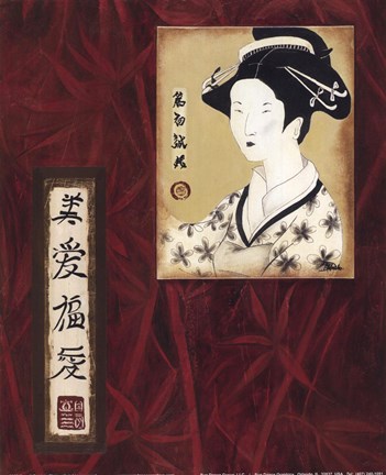 Framed Geisha II Print