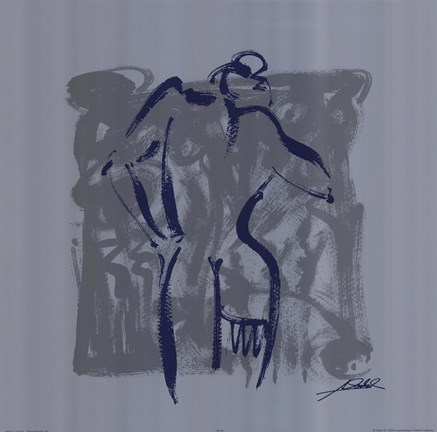 Framed Body Language VIII (silver) Print