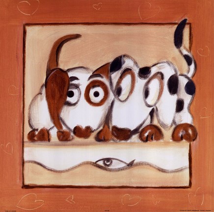 Framed Puppy Love II Print