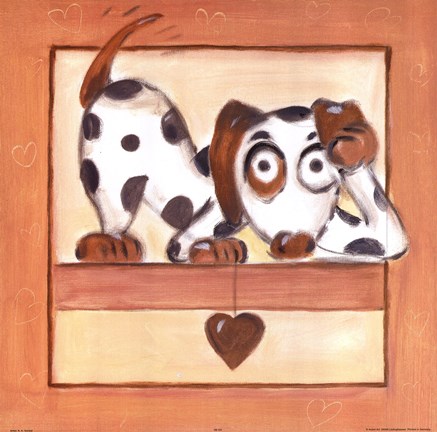 Framed Puppy Love III Print