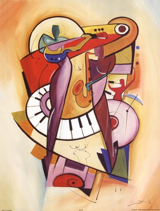Framed Play It Again II Print