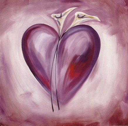 Framed Shades of Love - Lavender Print