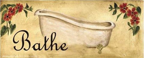 Framed Bath Series - Bathe Print