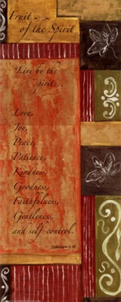 Framed Words to Live By, Decor...Fruit of the Spirit (Panel) Print