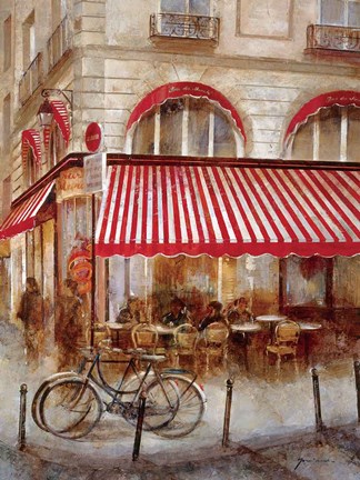 Framed Cafe De Paris II Print