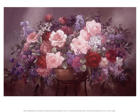 Framed Floral Masterpiece Print
