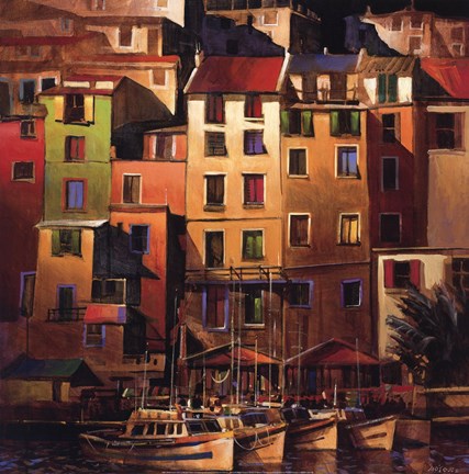 Framed Mediterranean Gold Print