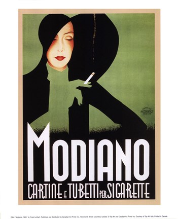 Framed Modiano, 1935 Print