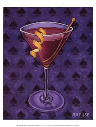Framed Martini Royale - Spades Print