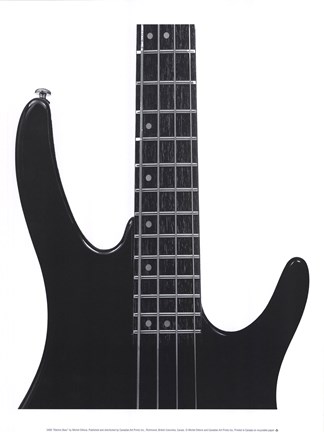 Framed Electric Bass Print