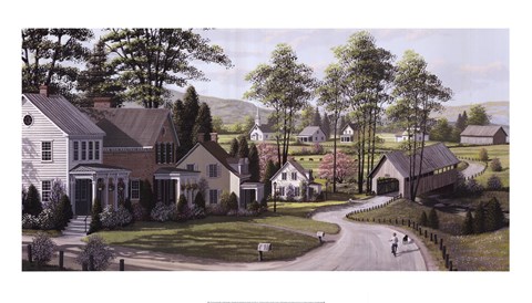 Framed Covered Bridge Print