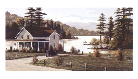 Framed Out on the Lake Print
