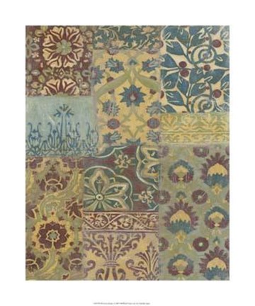 Framed Porcelain Mosaic I Print