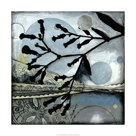 Framed Luminary Silhouette I Print