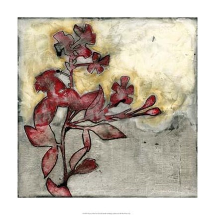 Framed Platinum Silhouette II Print