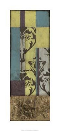 Framed Jeweled Transom V Print