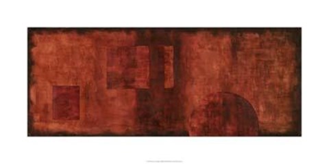 Framed Scarlet Serendipity I Print