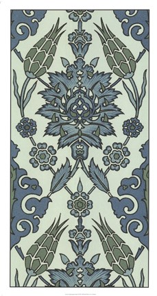 Framed Mediterranean Panel I Print