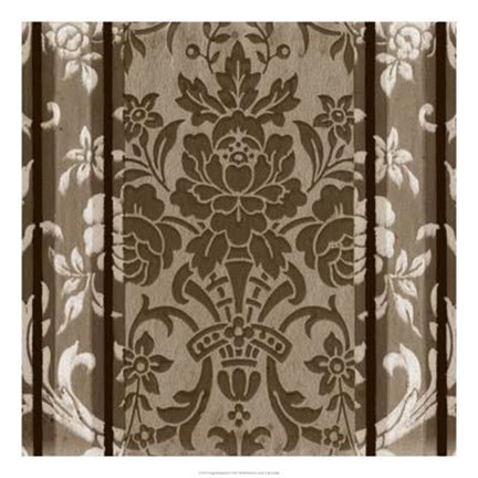Framed Vintage Wallpaper II Print