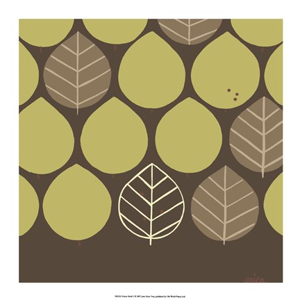 Framed Forest Motif I Print