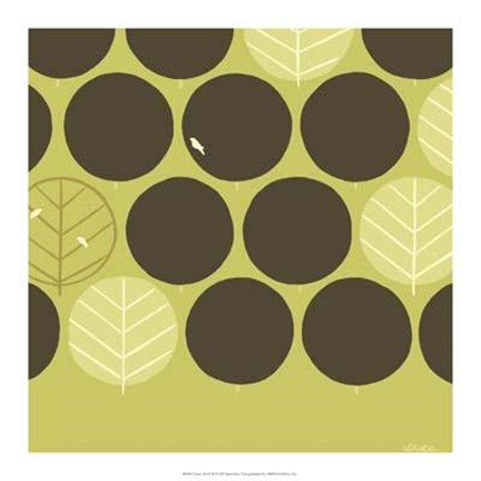 Framed Forest Motif II Print
