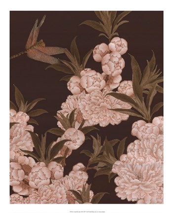 Framed Asian Brocade III Print