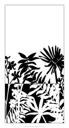 Framed Tropical Silhouette II Print