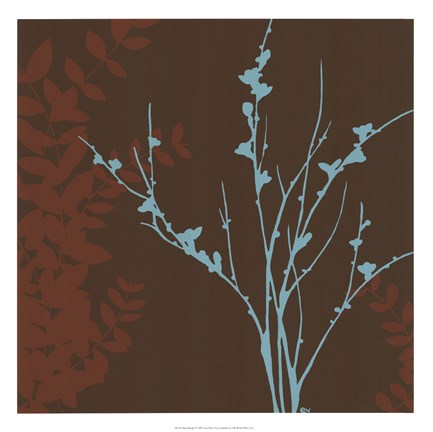 Framed Blue Bough I Print