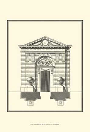 Framed Bandw Parisian Facade III Print