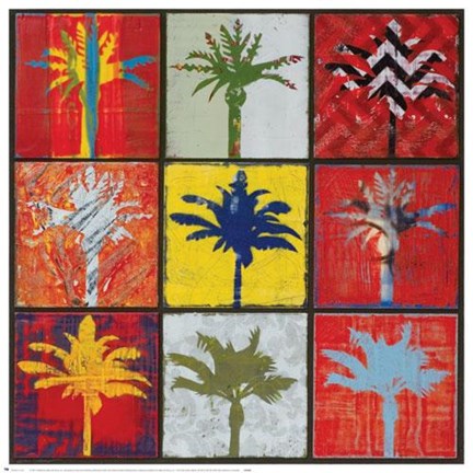 Framed Palm Variations II Print