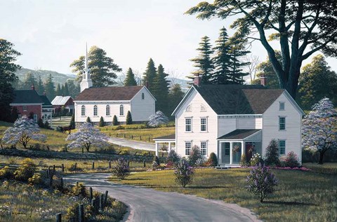 Framed Apple Blossom Time Print