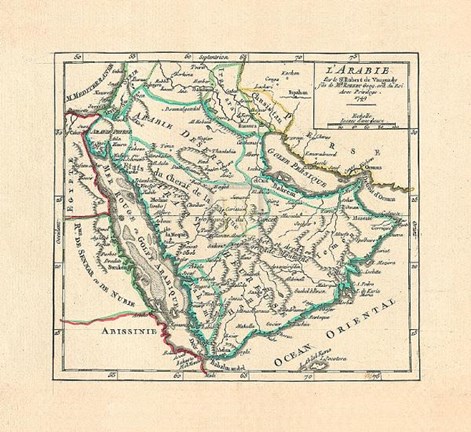 Framed L&#39;arabie, 1749 Print