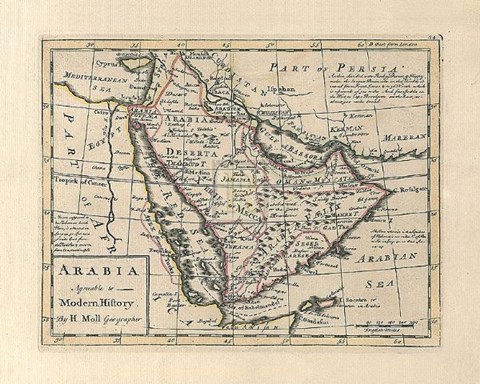 Framed Arabia, Agreeable To Modern History Print