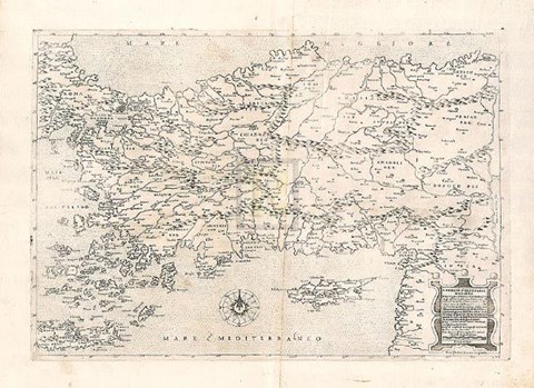 Framed Il Disegno D'geografia Moderna Della Pro Print