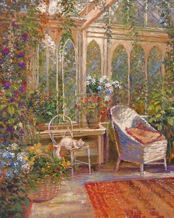 Framed Conservatory I Print