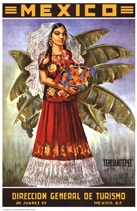 Framed Tehuantepec, Mexico Print