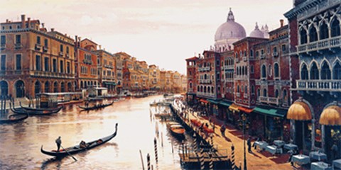 Framed Grand Canal, Venice Print