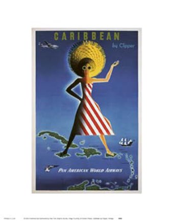 Framed Caribbean By Clipper Print