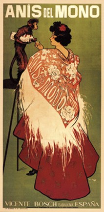 Framed Anis Del Mono Print