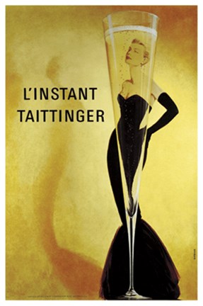 Framed L&#39;instant Taittinger Print