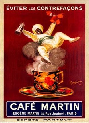 Framed Cafe Martin Print