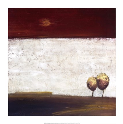 Framed Treetops II Print