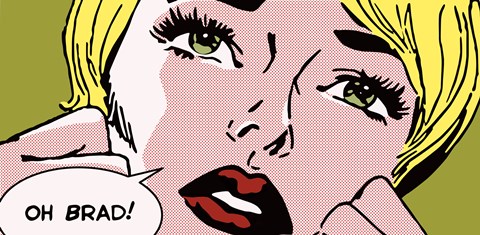 Framed Oh Brad ! Print